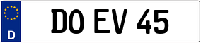 Trailer License Plate